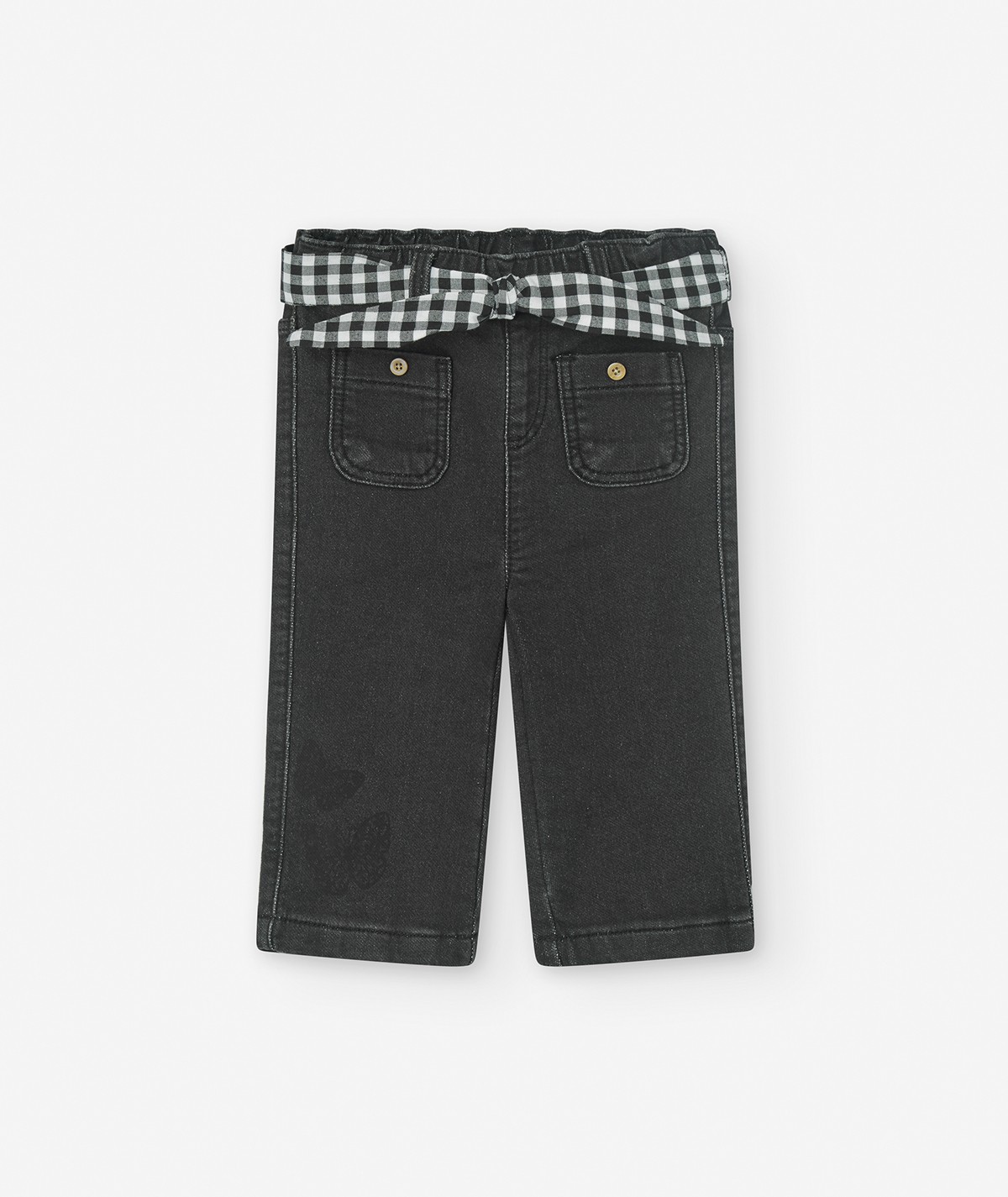 Pantalon denim noir