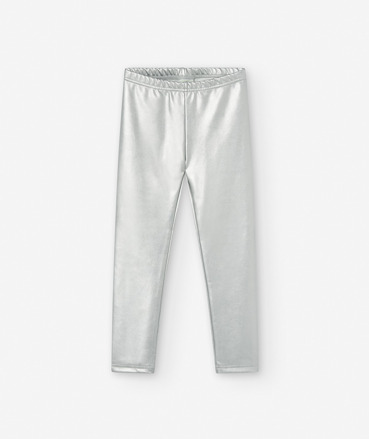 Pantalon en simili cuir gris