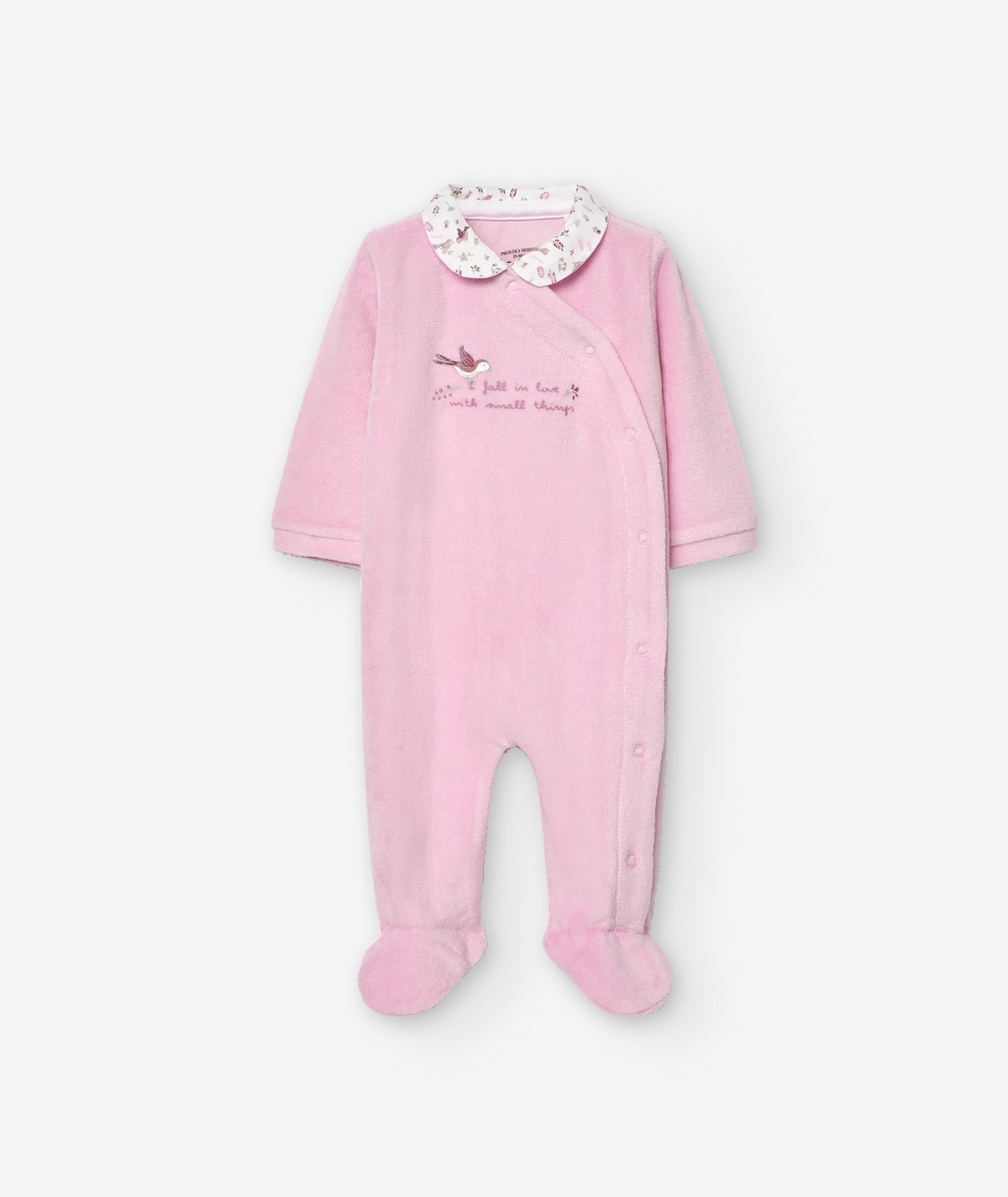 Pyjama en velours rose