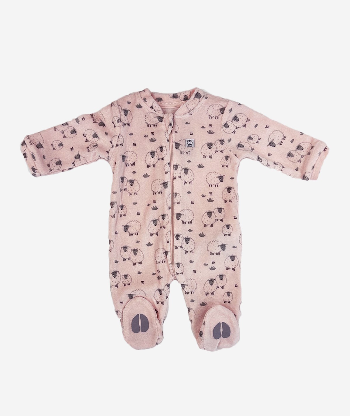 Pyjama en velours rose clair